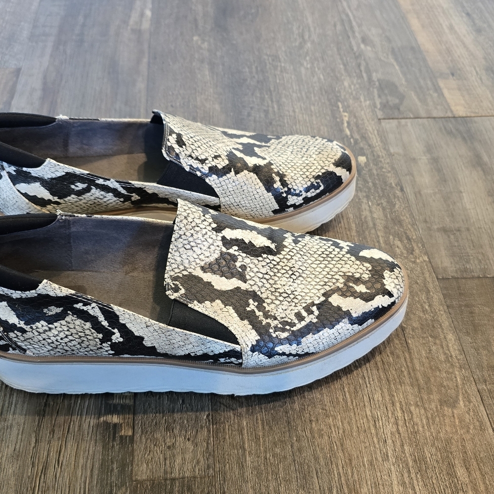 Dr Scholls Lexi Snakeskin Print Wedge Orthopedic Loafer Shoes Womens 10M - Picture 13 of 16